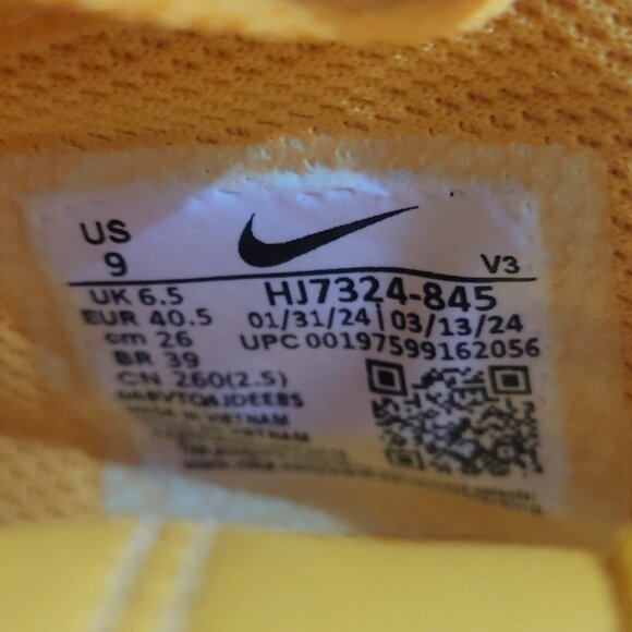 Nike Air Force 1 Womens Low Laser Orange HJ7324-845 Size 9, Men's 7.5 AF1 se prm - Picture 13 of 13